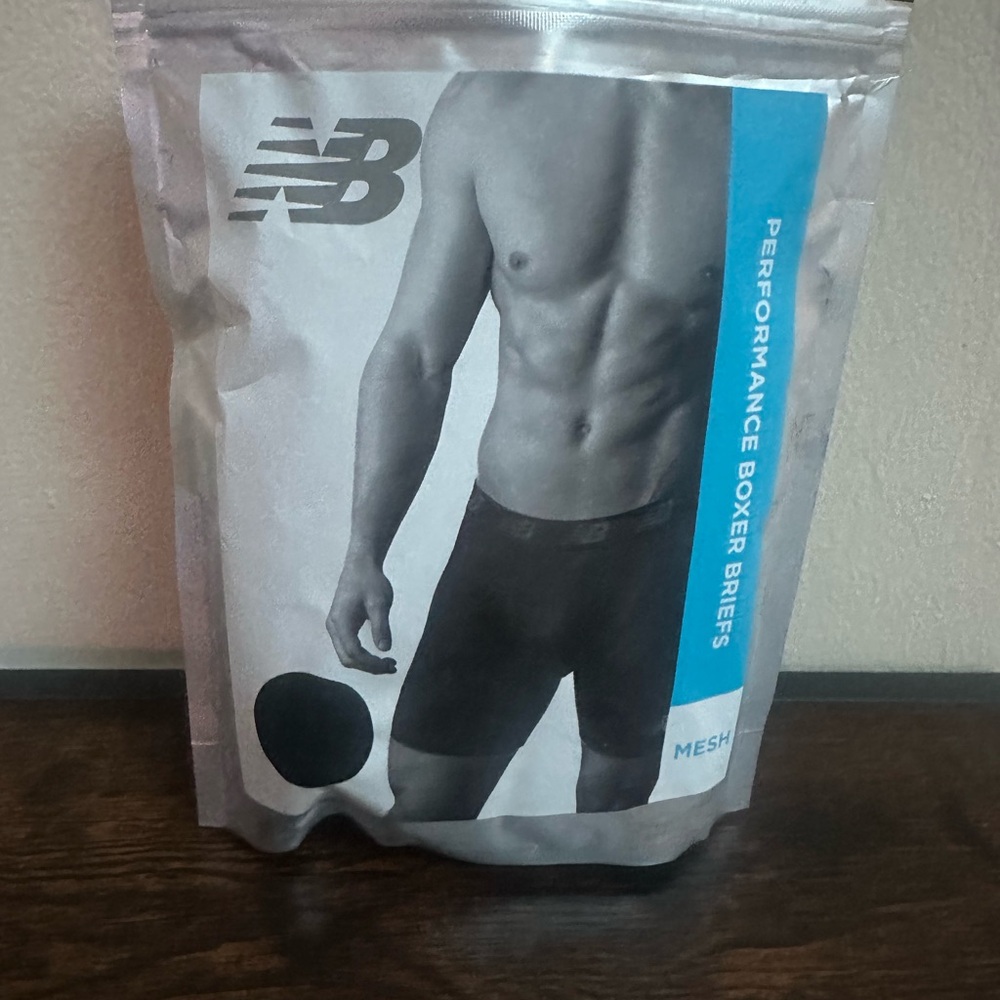 2 Pack New Balance Mesh Boxer Briefs - Black